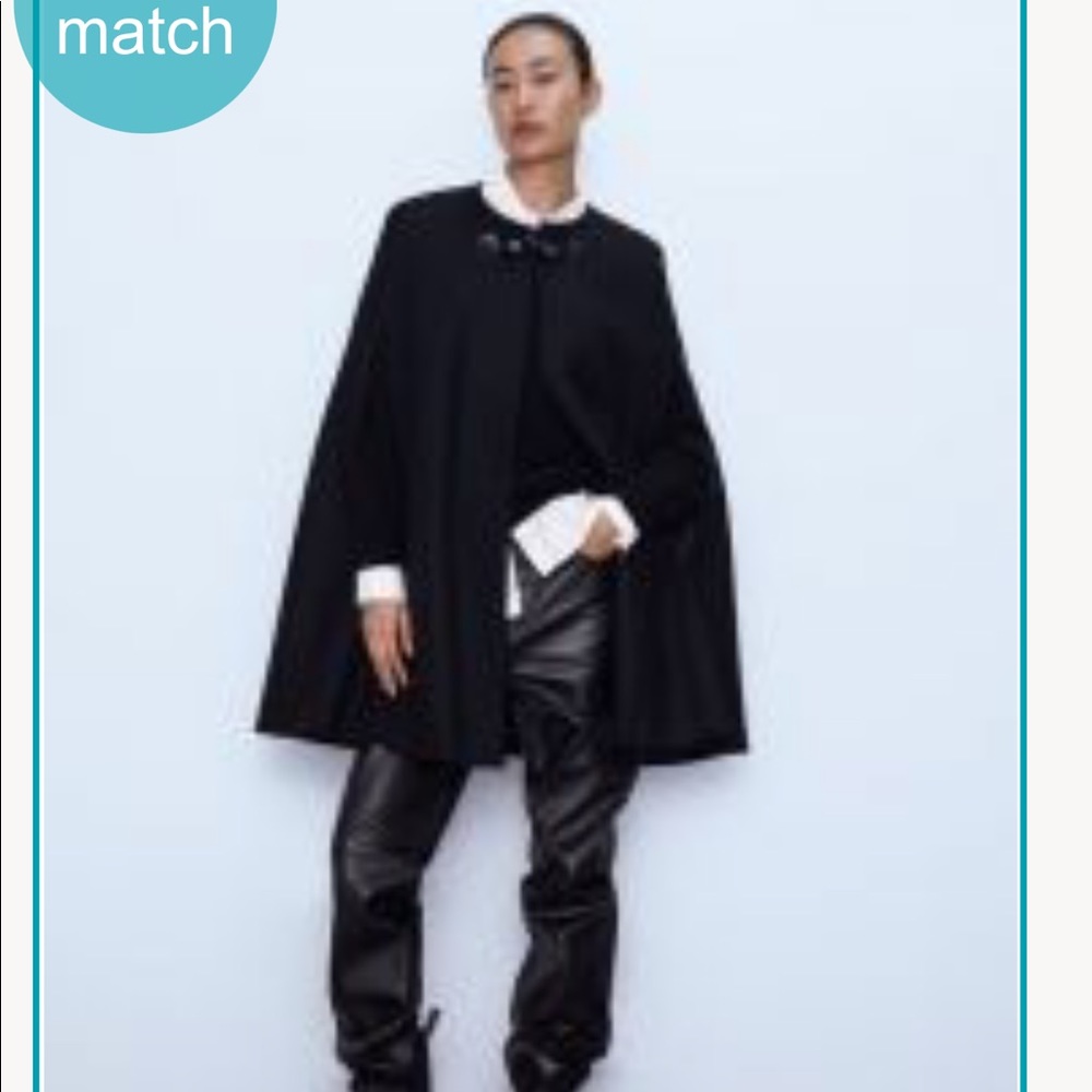 ISO ZARA long cape with pockets